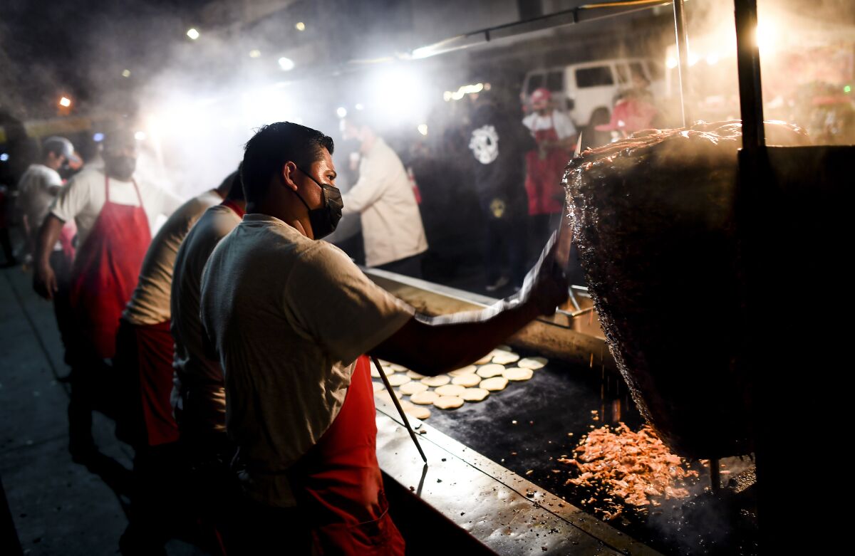 Tacos at Avenue 26 in the Lincoln Heights night market