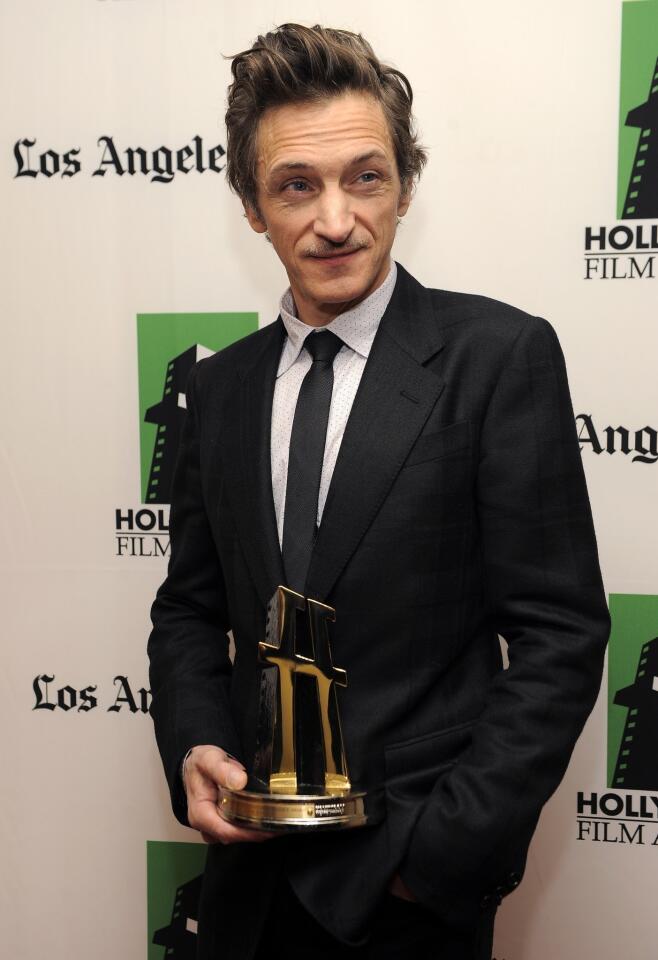 John Hawkes, recipient of the Hollywood breakout performance award for the film "The Sessions."