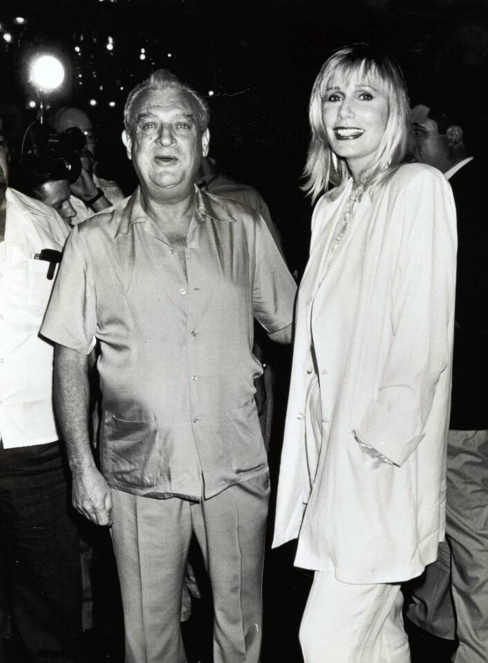 Rodney Dangerfield and Sally Kellerman at the premiere of "Back To School" in New York City in 1986. Kellerman played a literature professor romanced by Dangerfield in the 1986 hit comedy.