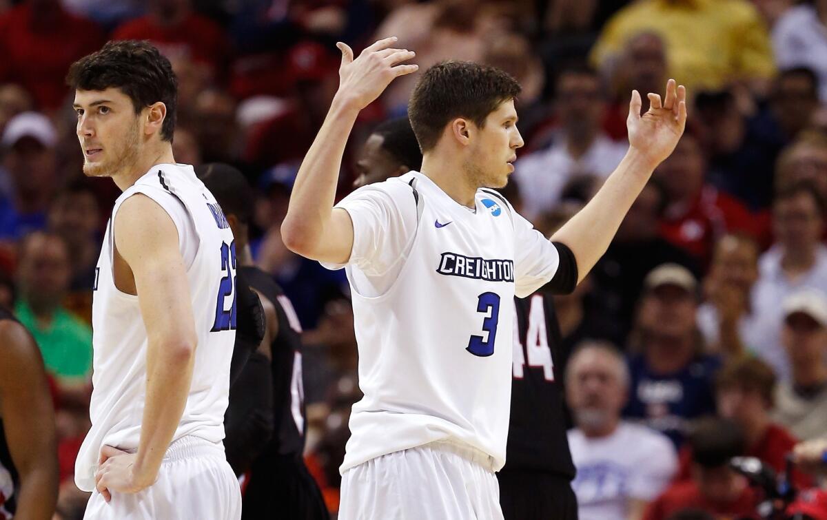 Doug McDermott's 30 points and 12 rebounds were too much for Louisiana-Lafayette to overcome in a 76-66 loss to Creighton on Friday in the second round of the NCAA tournament.