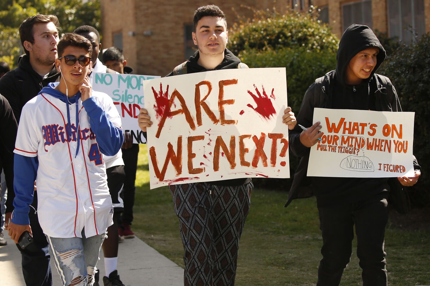 L.A. students join students nationwide in another walkout to stem