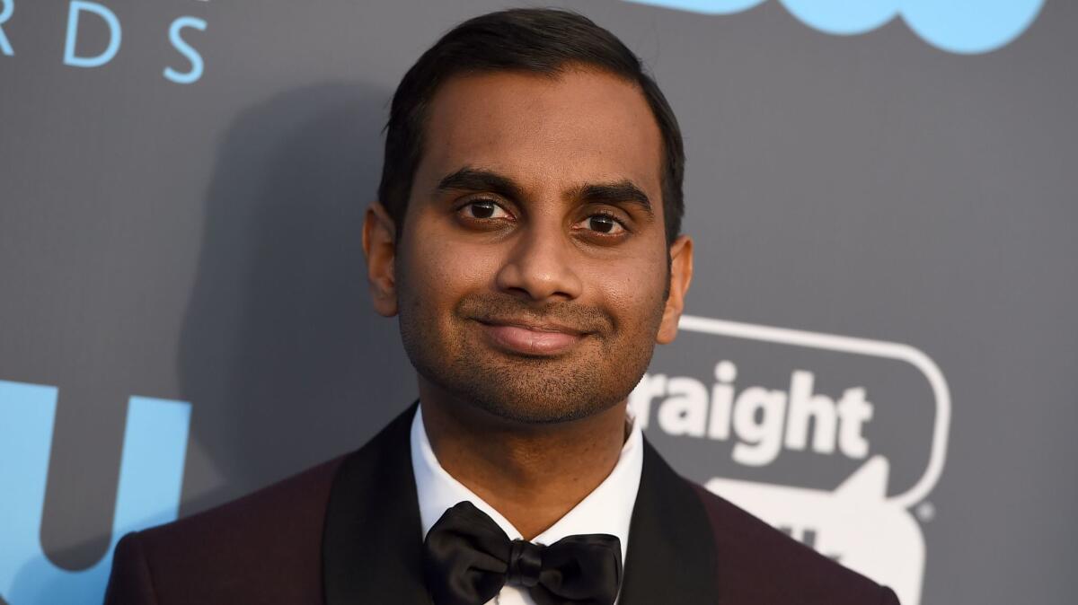 Aziz Ansari at the 23rd annual Critics' Choice Awards on Jan. 11.