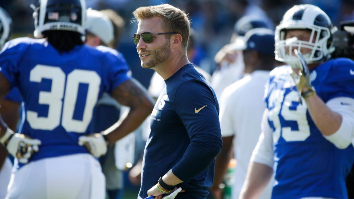 New Los Angeles Rams Coach Sean McVay. (Jae C. Hong / Associated Press)