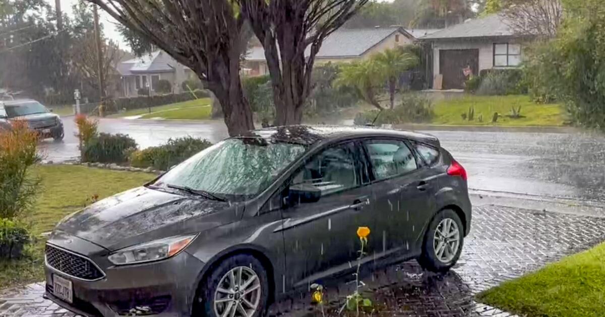 A river rescue, pounding hail in SoCal. Meanwhile, a significant late-season storm is brewing