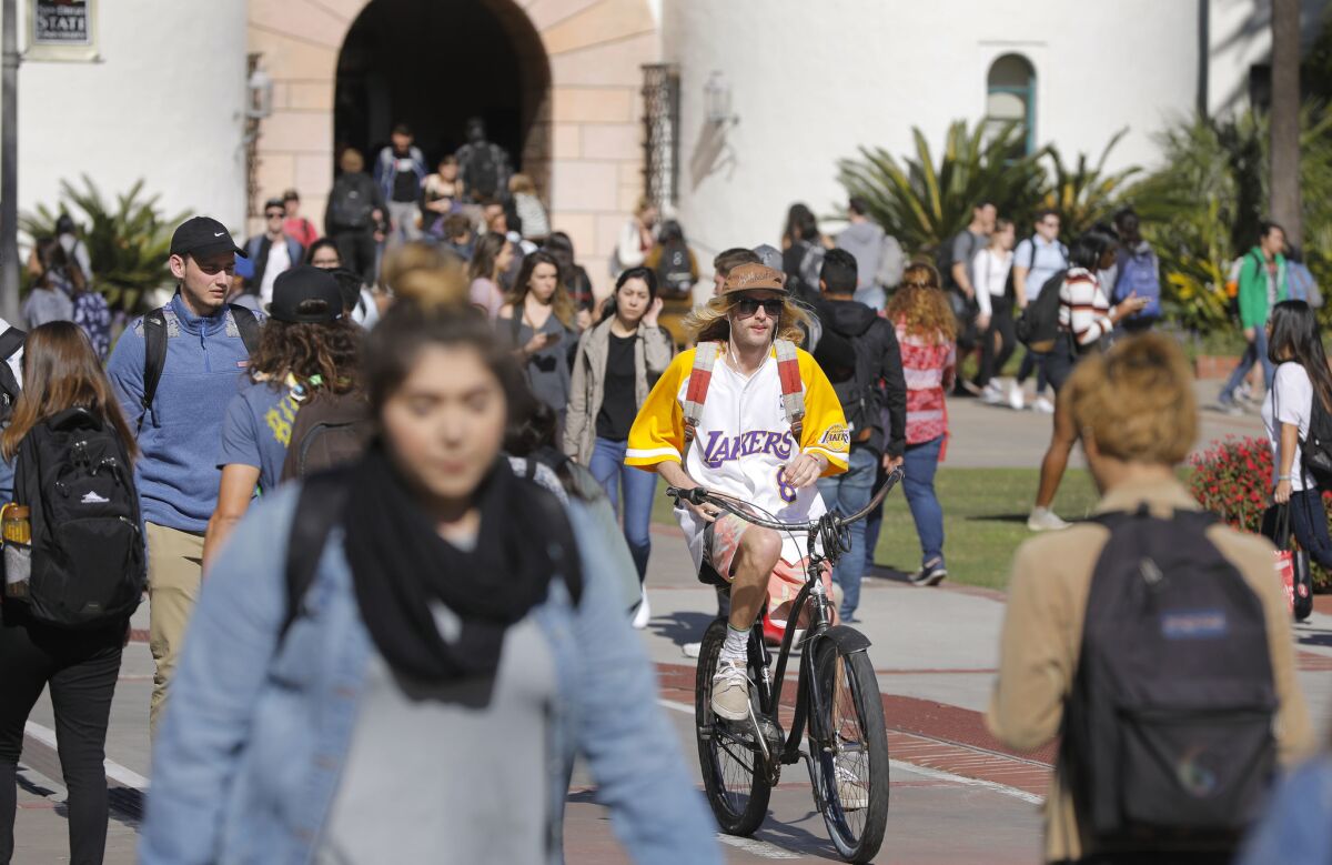 SDSU will have far fewer students on campus this fall. But there's still great concern about the possible spread of COVID-19.