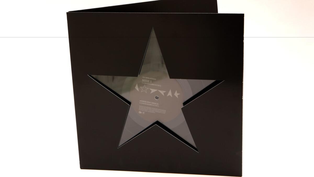 David Bowie's "Blackstar," whose package was designed by Jonathan Barnbrook.