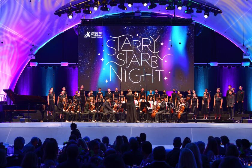 The San Diego Children's Choir and Mainly Mozart Youth Orchestra perform at The Rady Shell during  "Starry Starry Night."