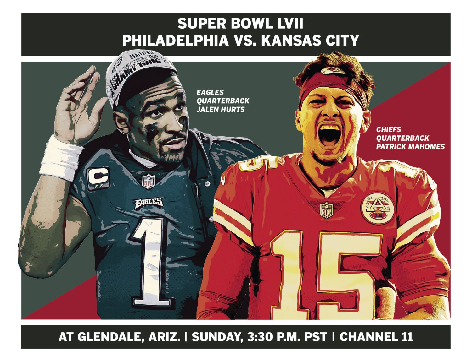 'A monumental moment': Jalen Hurts and Patrick Mahomes set to make Super Bowl history