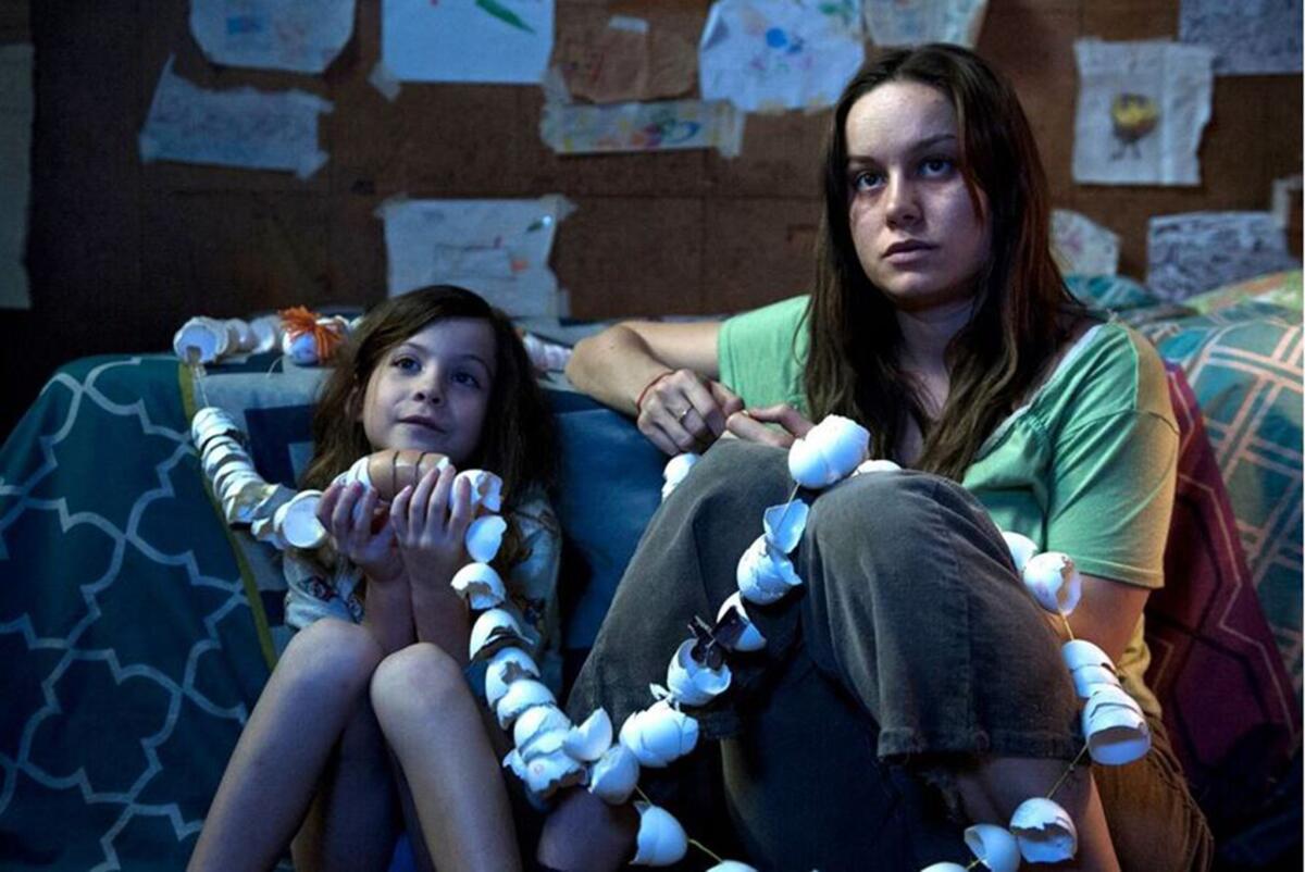 Brie Larson and Jacob Tremblay star in "Room."