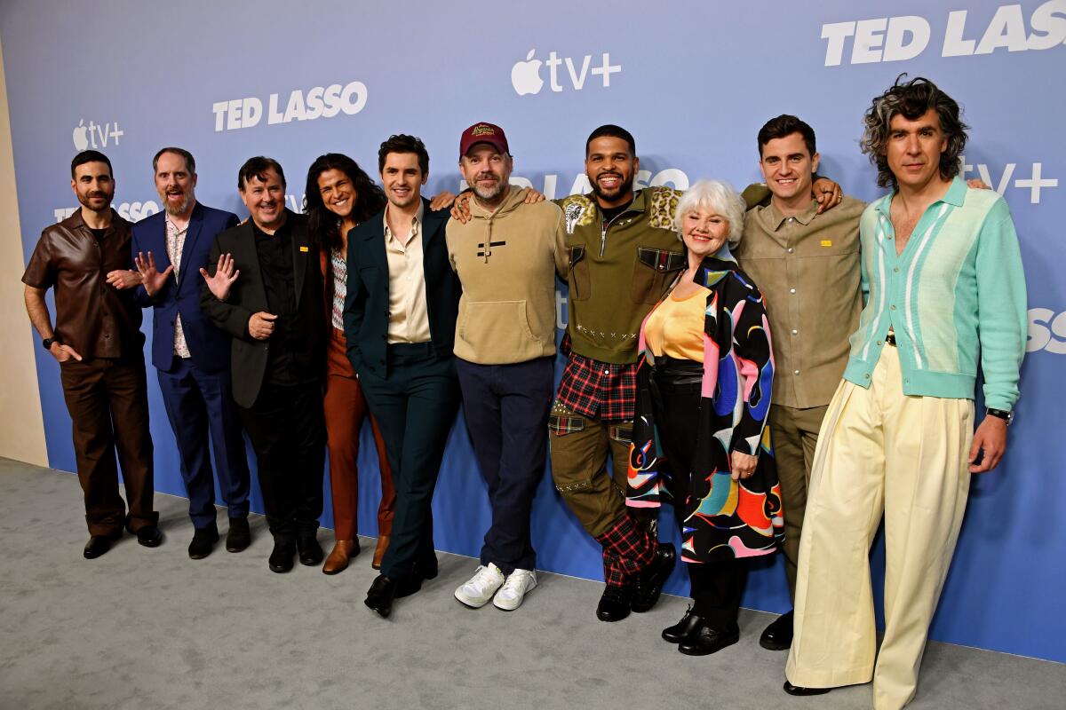 The “Ted Lasso” cast at an FYC Emmy event.