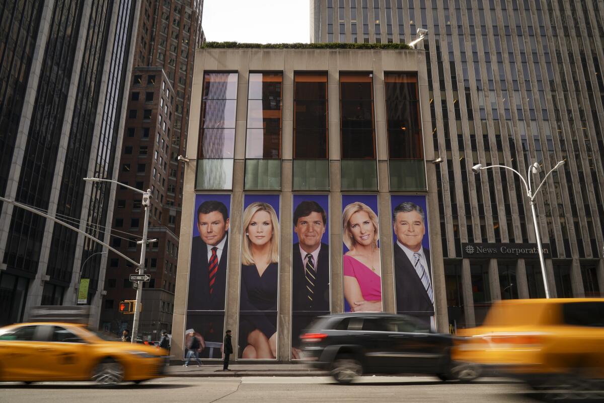 Fox Corp. headquarters in New York City.