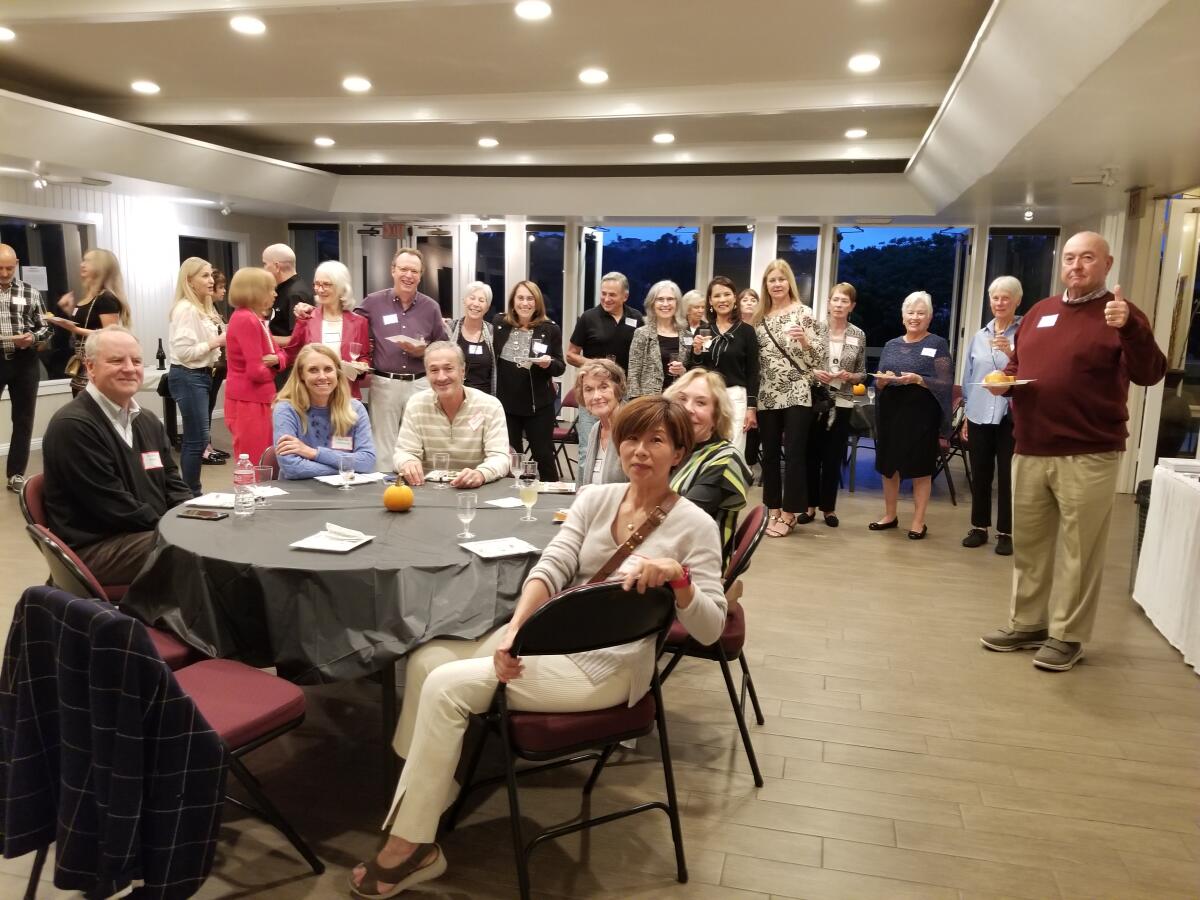 The La Jolla Newcomers Club held a Wine Social Oct. 14 at the Mount La Jolla Clubhouse.