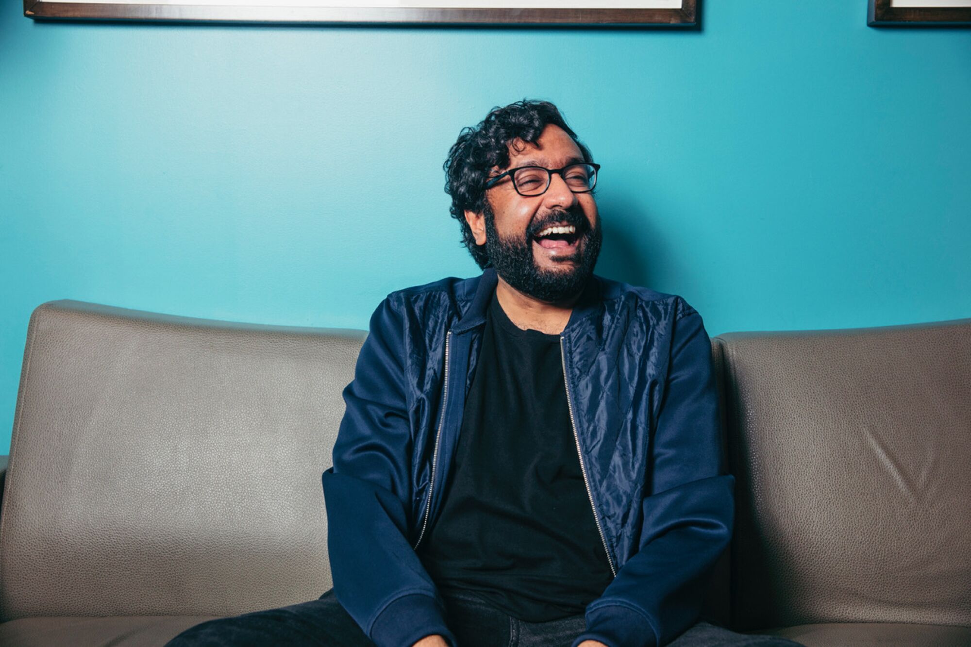 A portrait of comedian Hari Kondabolu