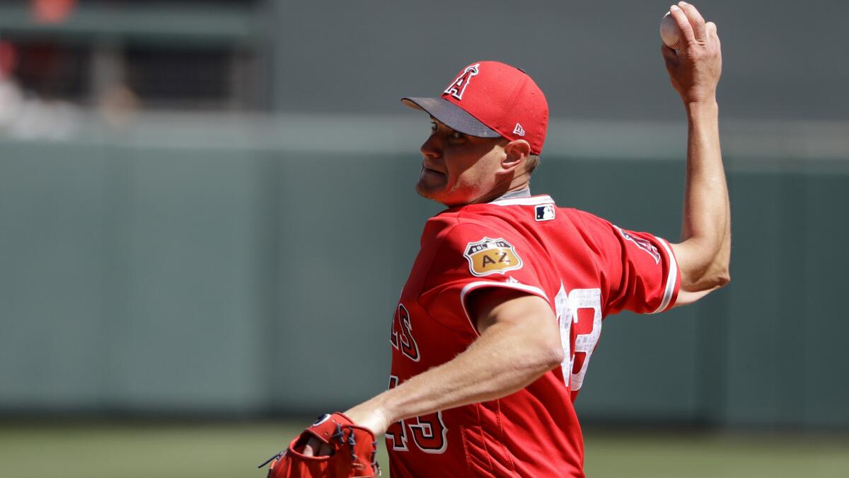 Angels ace Garrett Richards is a wild card this season as he returns from elbow surgery.