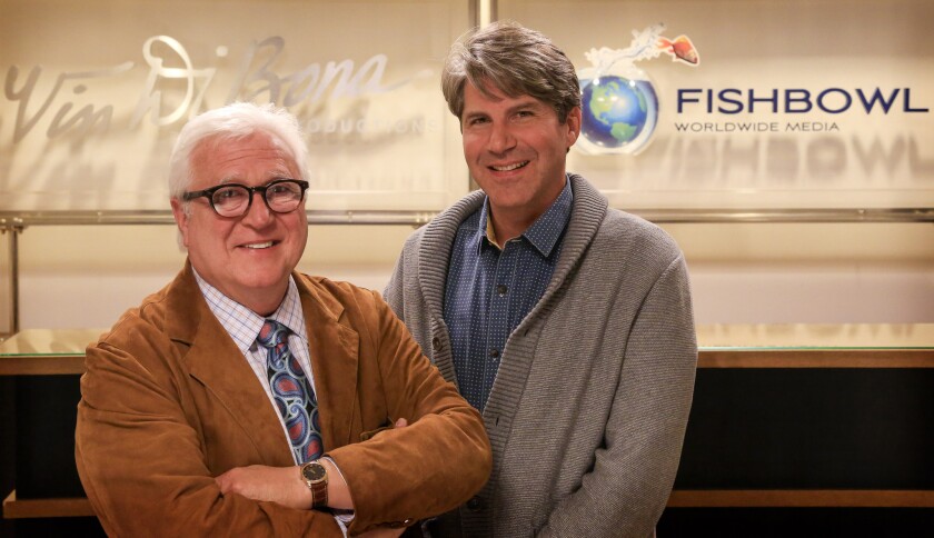 FishBowl Worldwide Media Chief Executive Bruce Gersh, right, has exited the production company he founded with veteran TV producer Vin Di Bona.