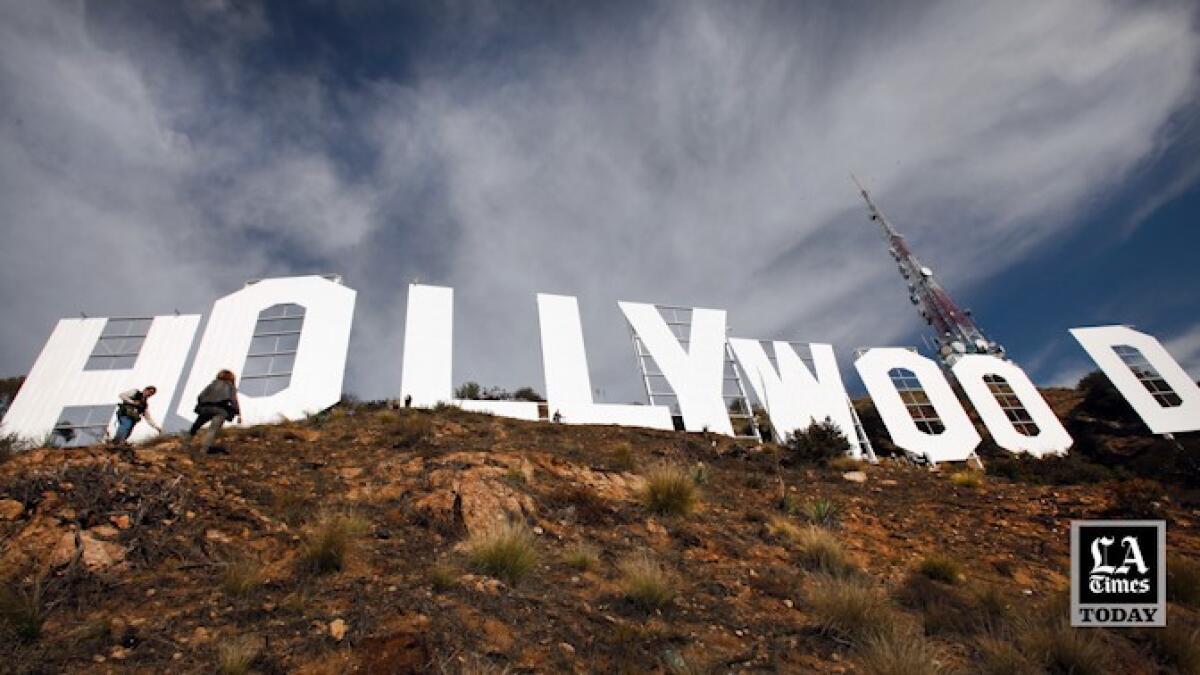 Op-Ed: The Hollywood sign is a public treasure, and no one should have to  pay to use its image - Los Angeles Times