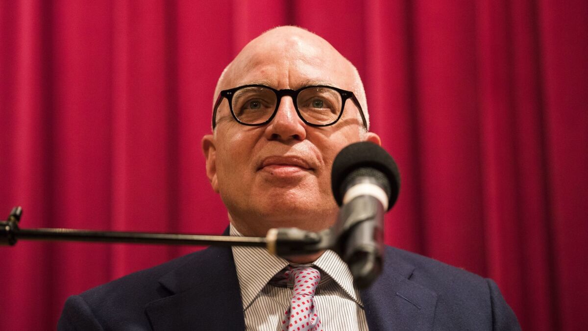 Author Michael Wolff discusses his controversial book "Fire and Fury" on Jan. 16, 2018 in Philadelphia, Pennsylvania.