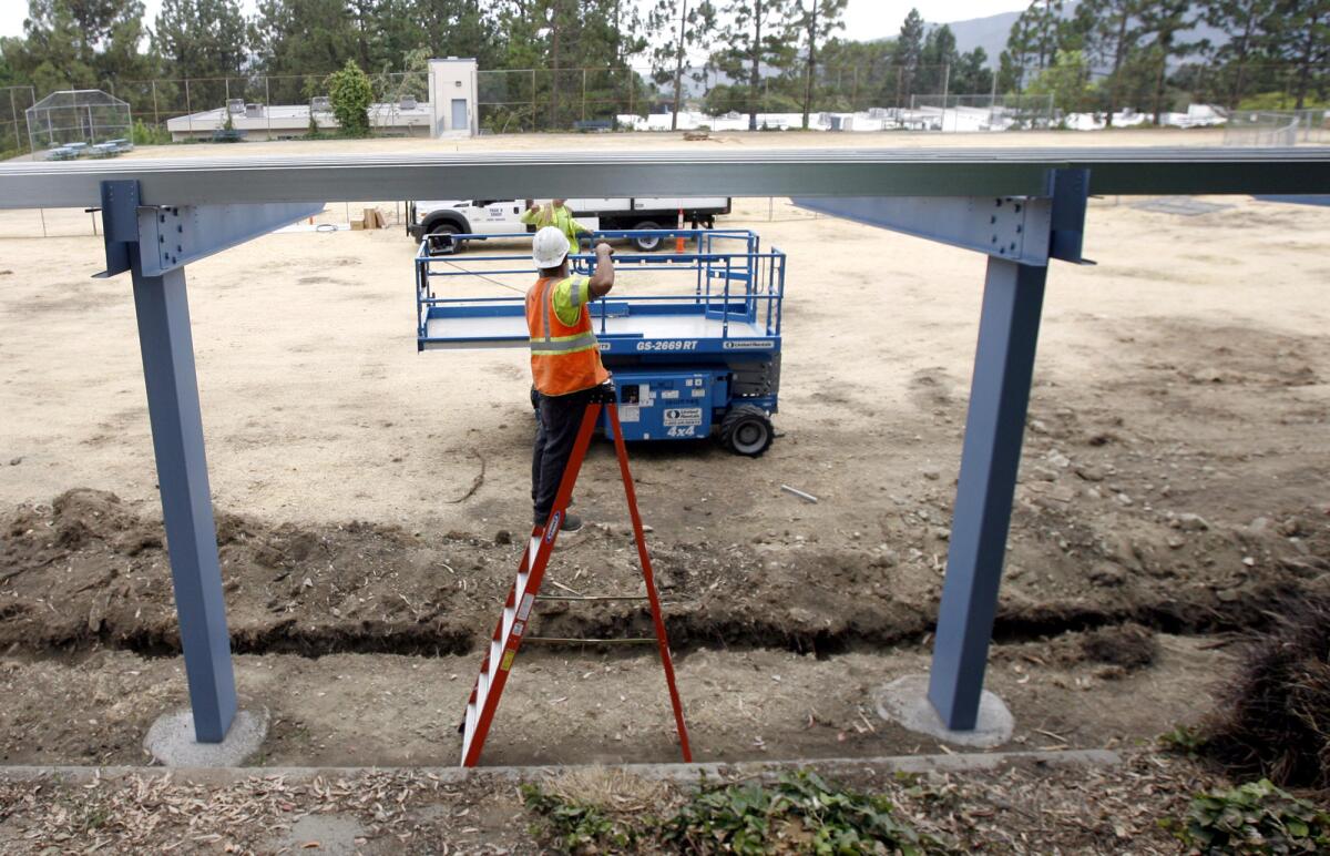 Close to $12 million of the nearly $40 million in Measure S and facility funds allocated by the Glendale school board will go toward installing solar panels at nine campuses using Clean Renewable Energy bond funds available through the state.