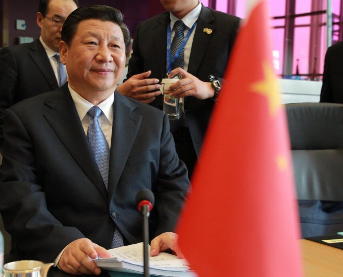 Chinese President Xi Jinping is seen last week during a meeting at the European Commission in Brussels.