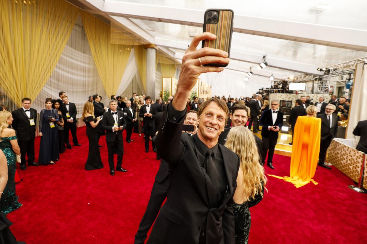Tony Hawk arriving at the 92nd Academy Awards on Sunday, February 9, 2020 at the Dolby Theatre at Hollywood & Highland Center in Hollywood.