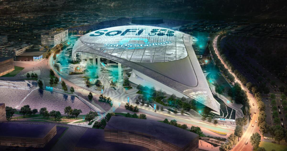 Rams And Chargers Future Home Now Has A Name Sofi Stadium Los Angeles Times