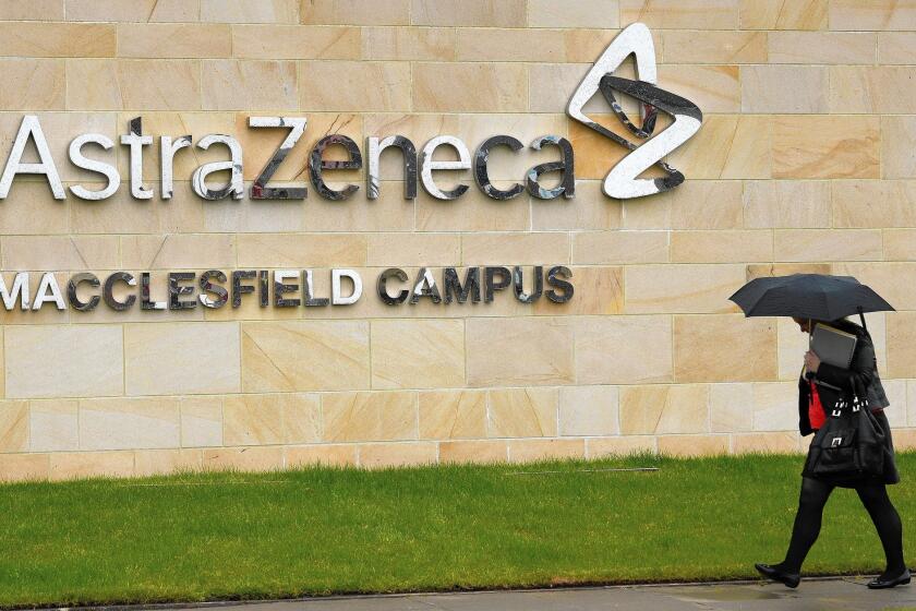 British pharmaceutical company AstraZeneca is based in London but has a campus in in Macclesfield in northwest England.