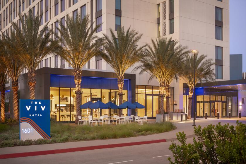 Local resorts like the Viv in Anaheim are supporting families impacted by nearby wildfires with discounted room rates.