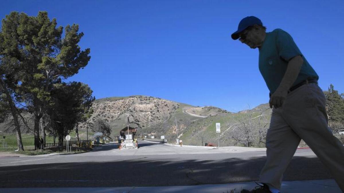 The entrance to the site of the Aliso Canyon gas leak.