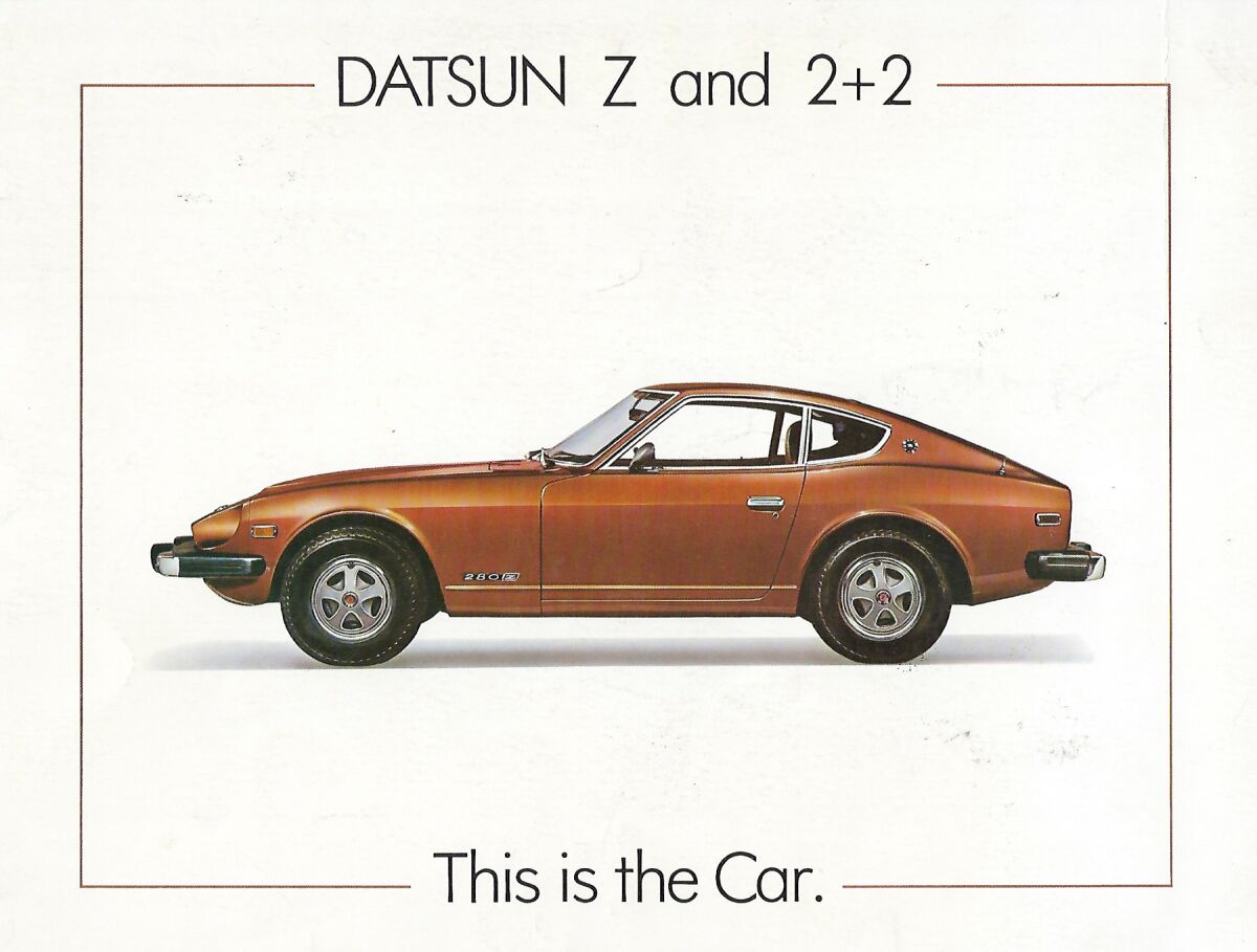 1975 Datsun Z and 2+2 brochure cover