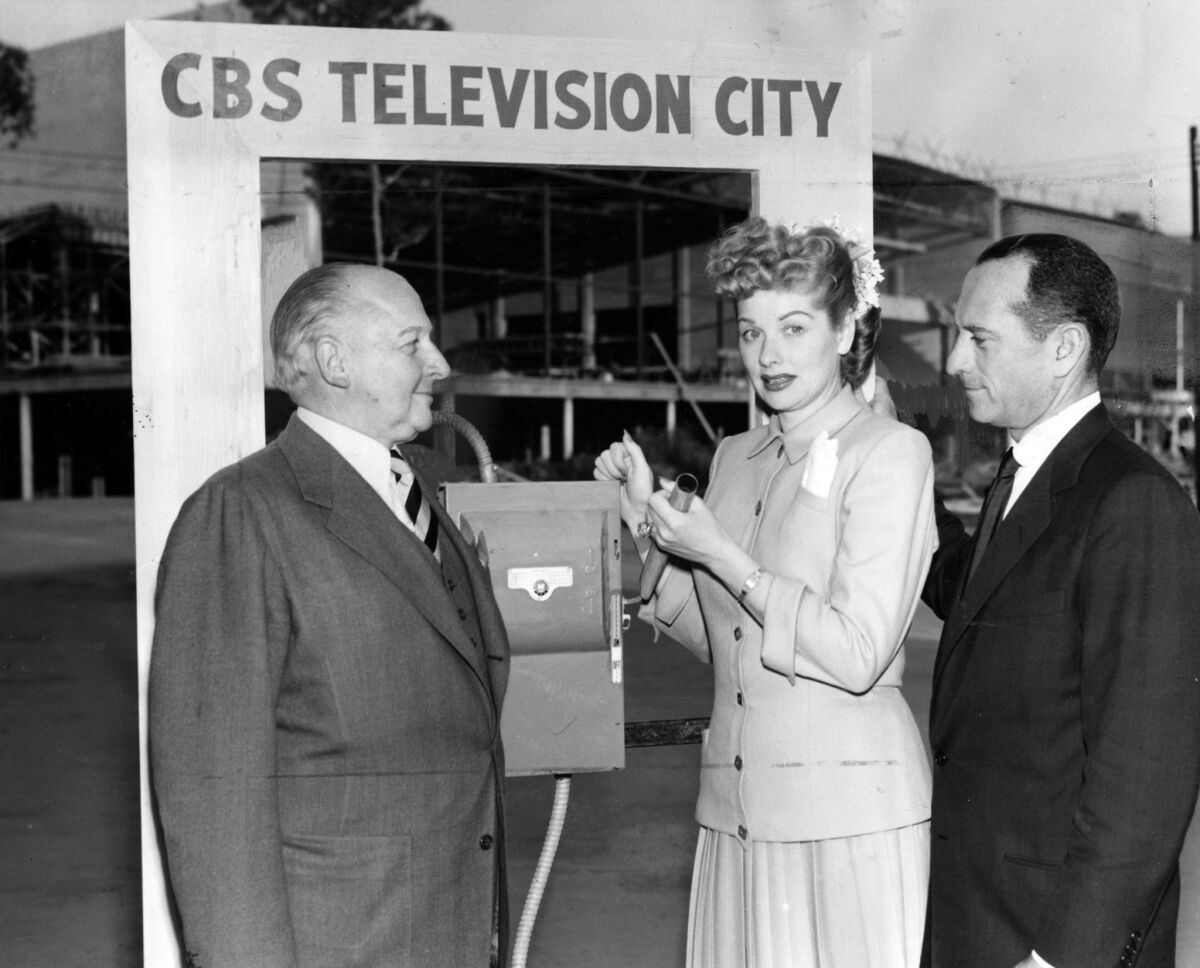 June 2, 1952: Lucille Ball at the new CBS Television City studios.