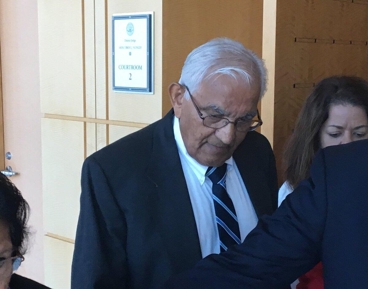 Babulal Bera, father of Rep. Ami Bera (D-Elk Grove), in May after he pleaded guilty to federal campaign finance violations.