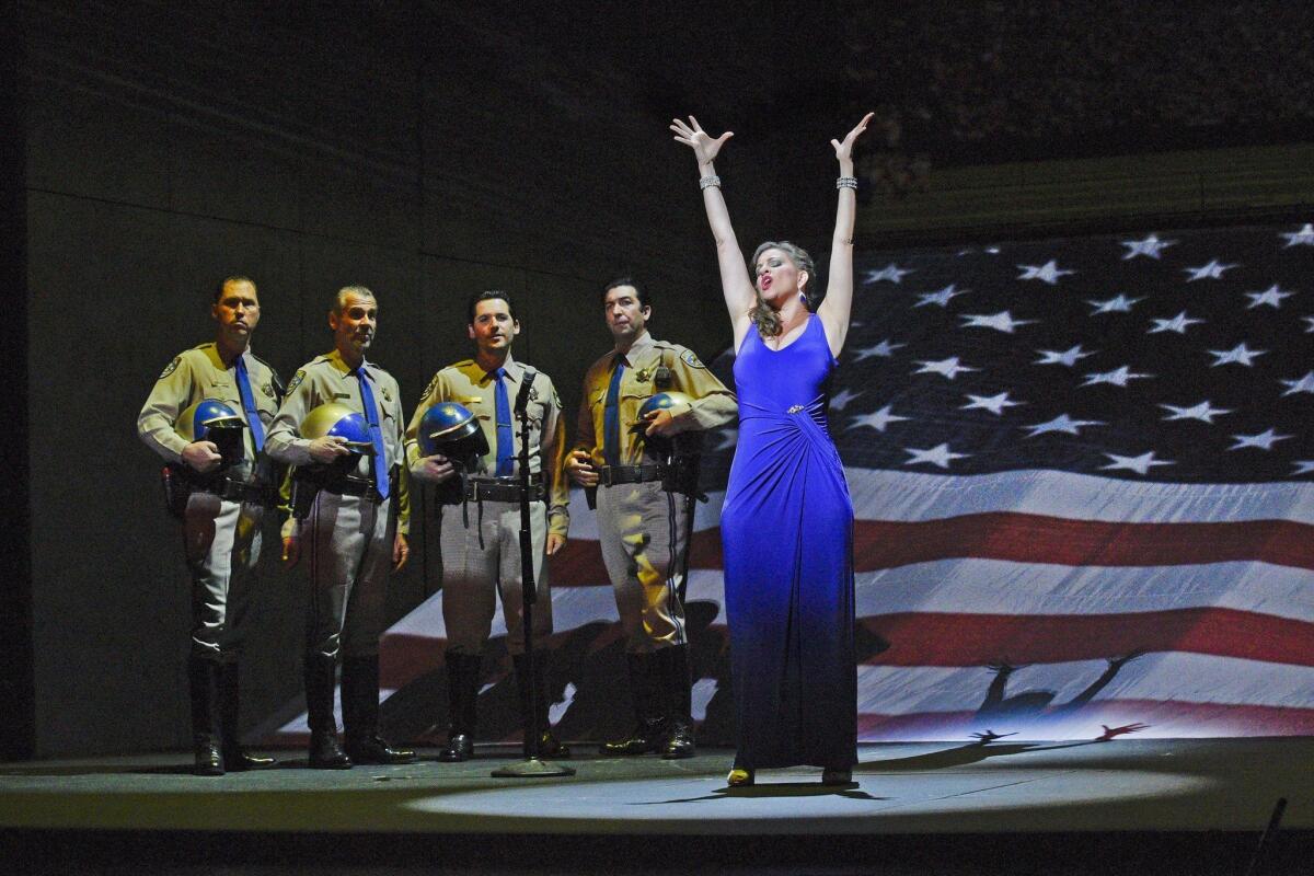 Soprano Joyce El-Khoury plays Tatyana Bakst in San Diego Opera’s “Great Scott.” Karen Almond