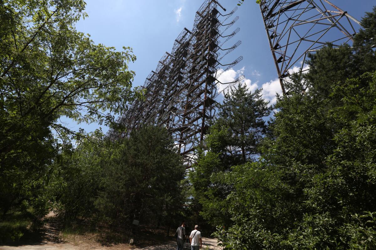 The abandoned Chernobyl early warning radar station just a few miles from the nuclear power plant was designed to detect launches of U.S. missiles.