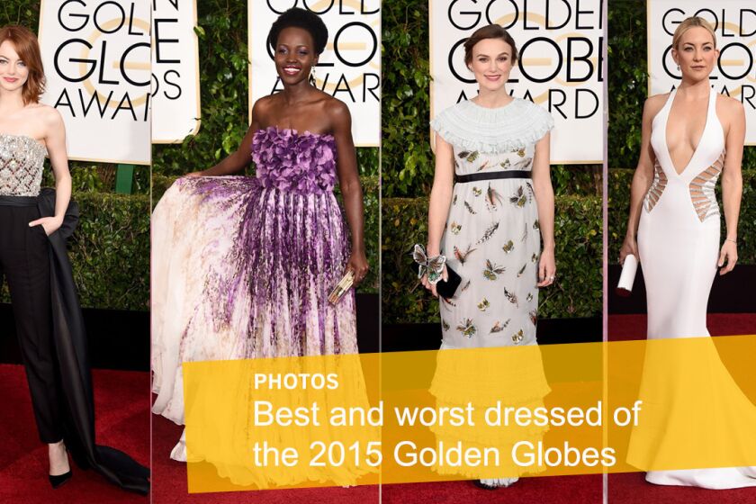 Emma Stone, left, Lupita Nyong'o, Keira Knightley and Kate Hudson are among the red carpet's best and worst dressed.