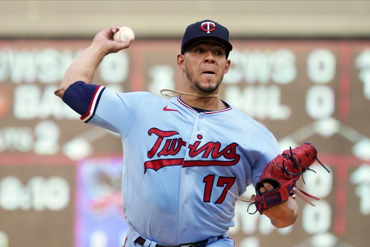 Twins' Jose Berrios no-hits Padres through five, still takes the loss