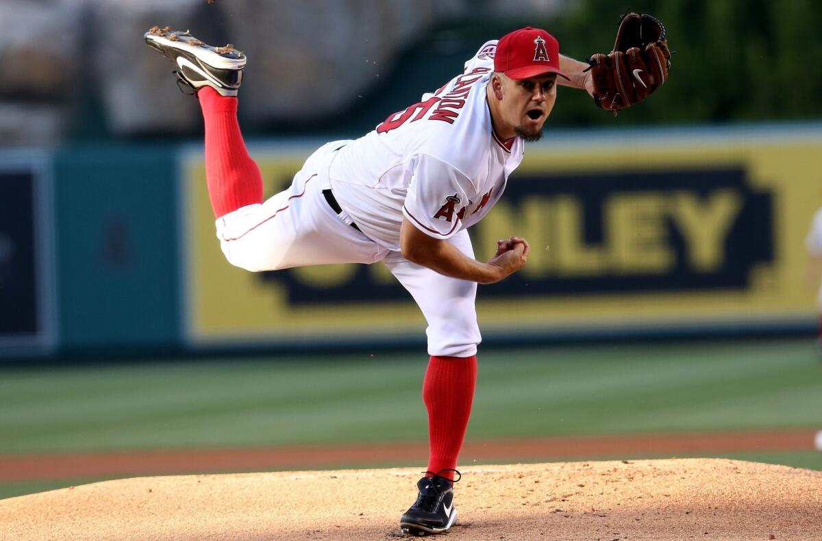 Veteran right-hander Joe Blanton made 28 appearances for the Angels last season, including 20 starts. He had a 2-14 record with a 6.04 earned-run average.