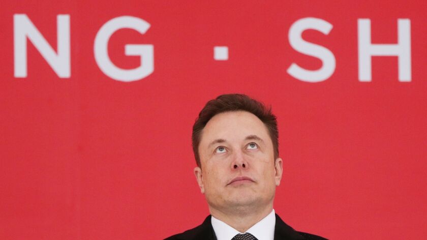 Tesla Chief Executive Elon Musk in Shanghai, China, this year.