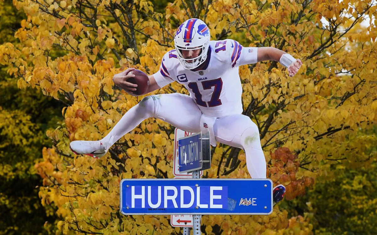 Bills' Josh Allen has turned hurdling into art. But is it safe? - Los  Angeles Times