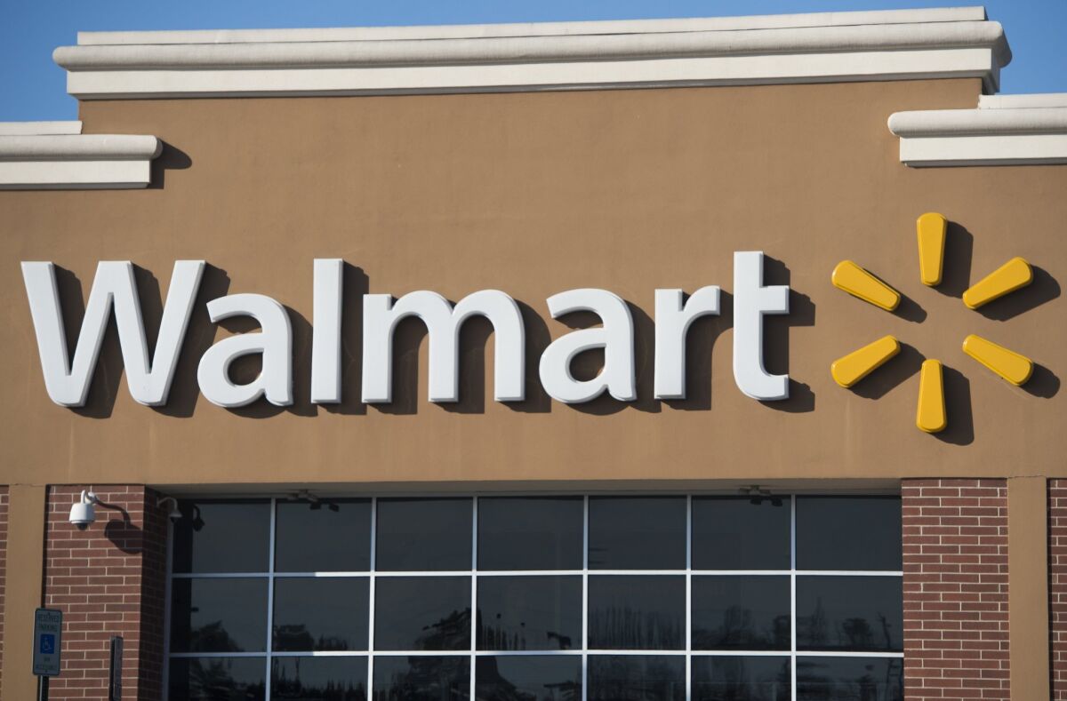 This December 2014 photo shows a Walmart store in Landover, Md.