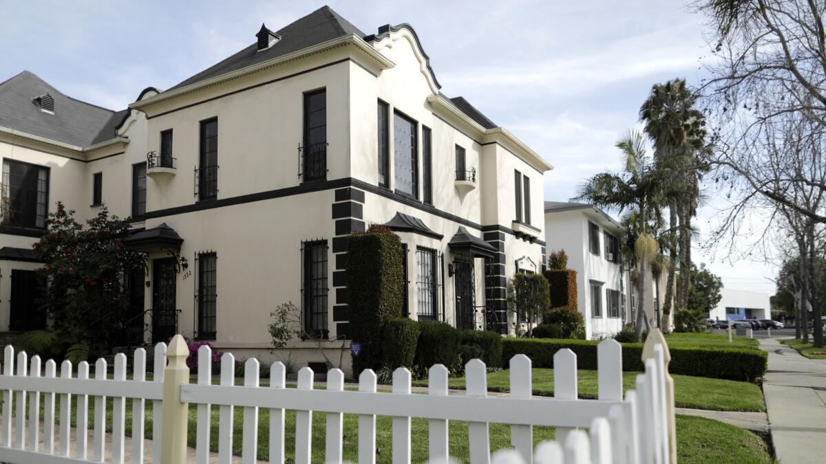 A home in Los Angeles' South Carthay neighborhood.