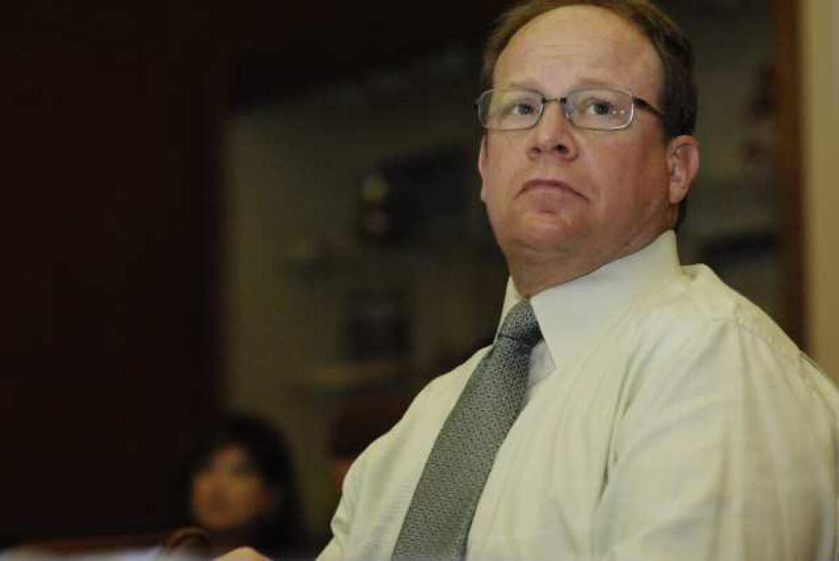 Ronald Lederkramer at a Coliseum Commission meeting in July 2011.