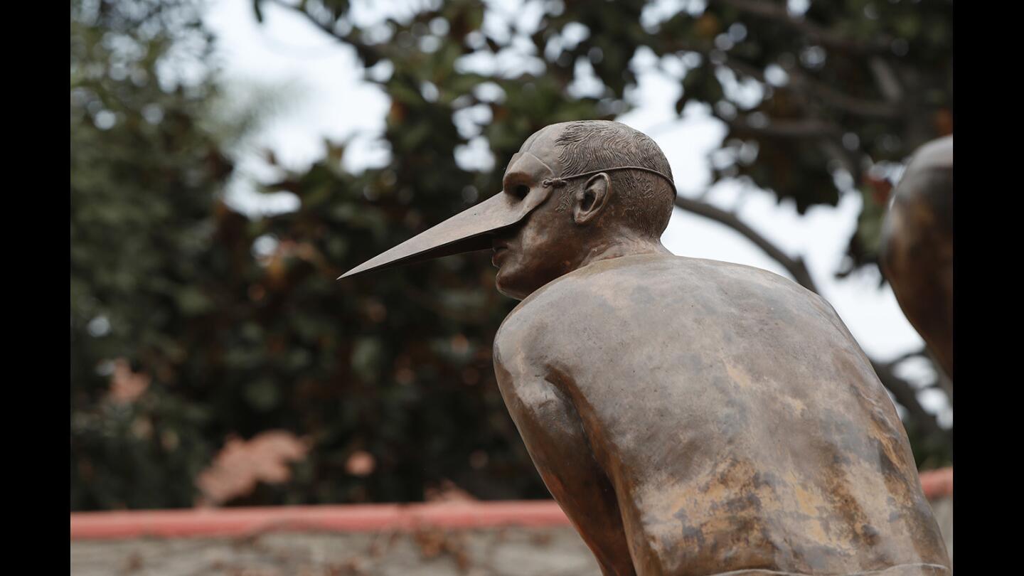 Jorge Marin's Bronze "Wings of the City" Figures, Come to Santa Ana