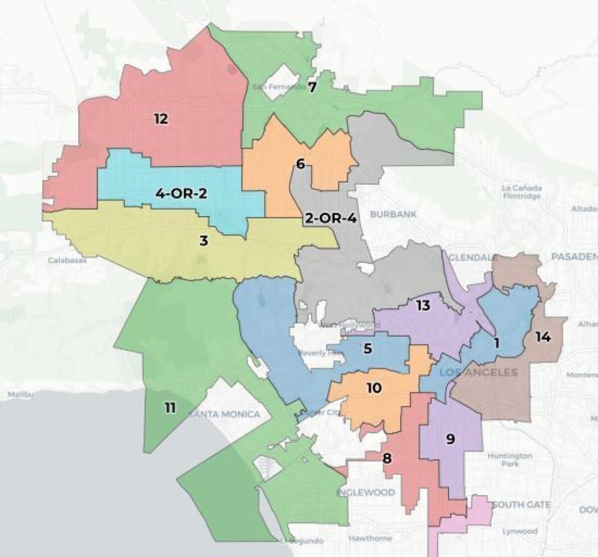 Redistricting map