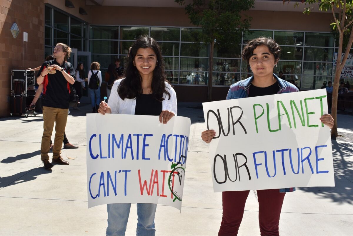 CCA students on strike.