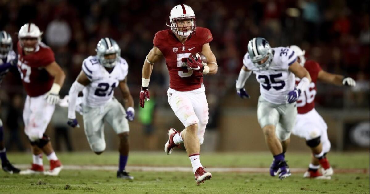 Christian McCaffrey's 3 TDs leads Stanford to 26-13 win