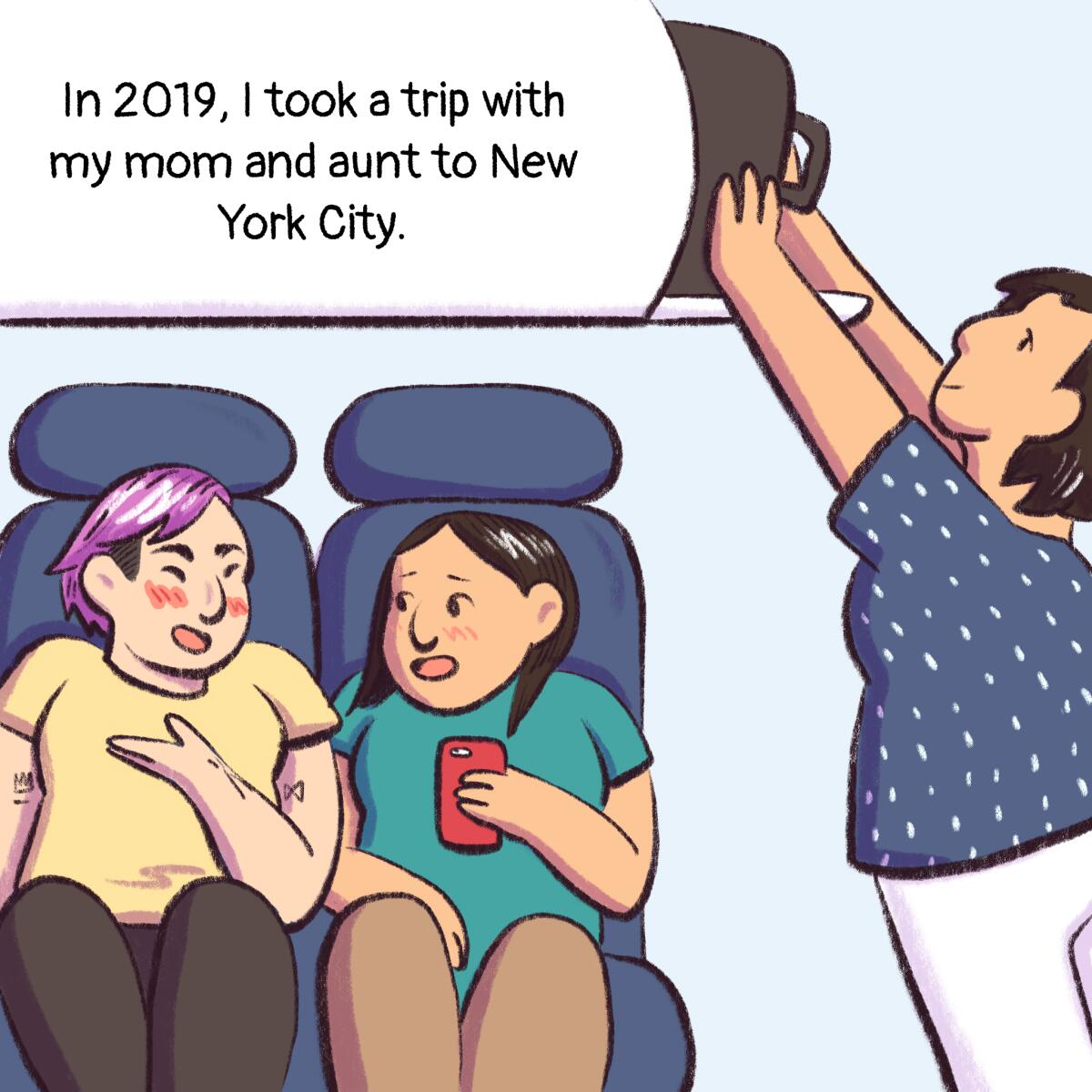in 2019, i took a trip with my mom and aunt to new york city