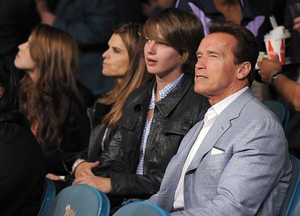Gov. Arnold Schwarzenegger and family