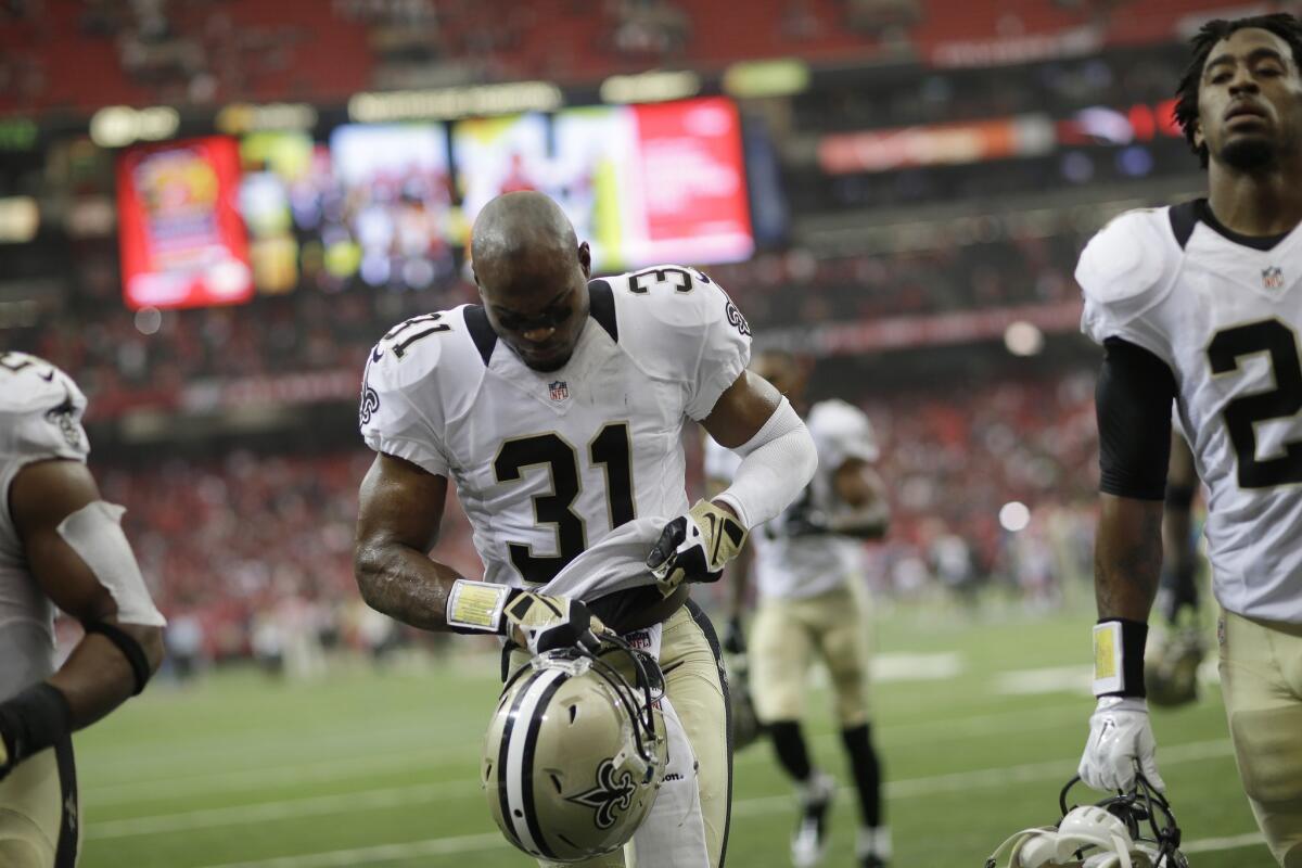 New Orleans Saints safety Jairus Byrd will miss the rest of the season because of a knee injury.