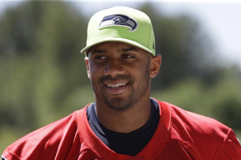 Seattle Seahawks quarterback Russell Wilson is going into the final year of his rookie contract.