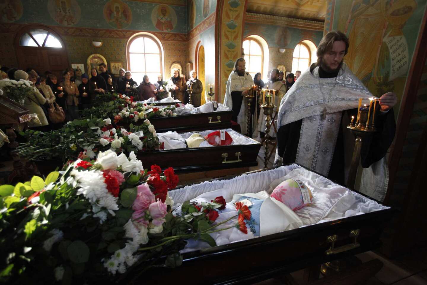 Last rites at the Orthodox temple